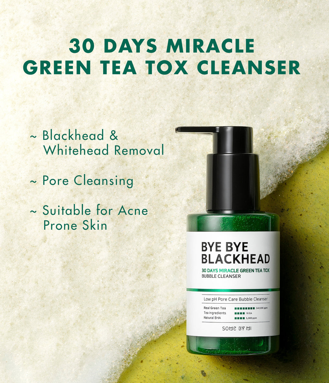 SOME BY MI Bye Bye Blackhead Bubble Cleanser 120g