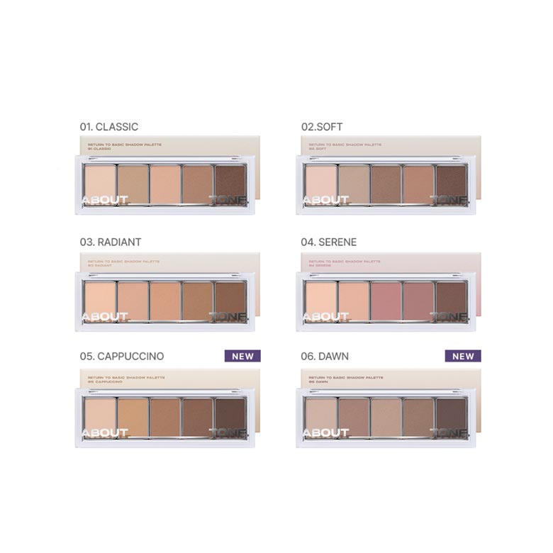 ABOUT TONE Return To Basic Shadow Palette 9g