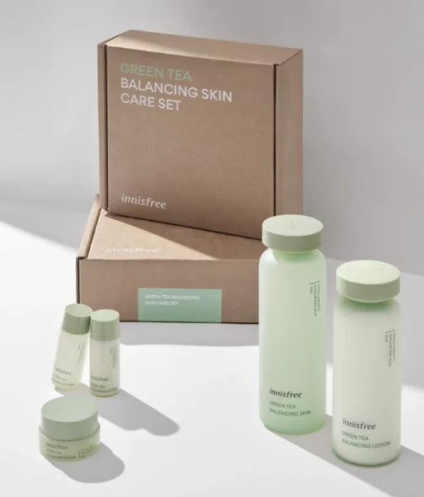 Innisfree Green Tea Balancing Skin Care Set 400ml