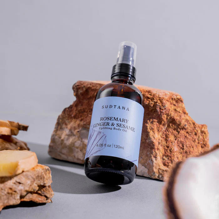 SUDTANA Rosemary Ginger & Sesame Uplifting Body Oil 120ml