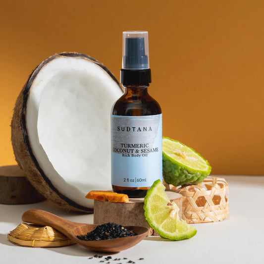 SUDTANA Turmeric Coconut & Sesame Rich Body Oil 120ml