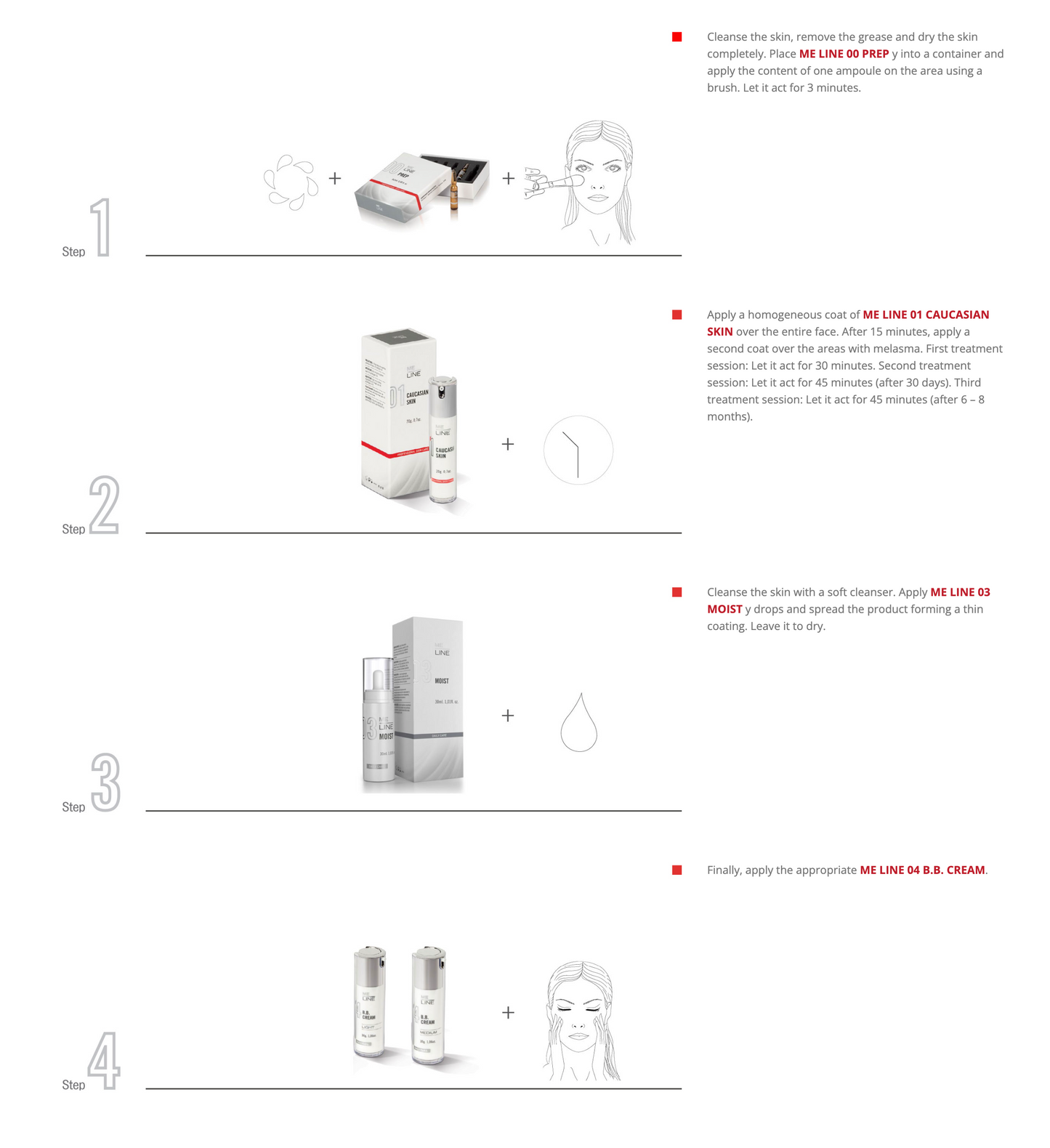 INNOAESTHETICS ME LINE 00 Prep (2ml x 6 vials)