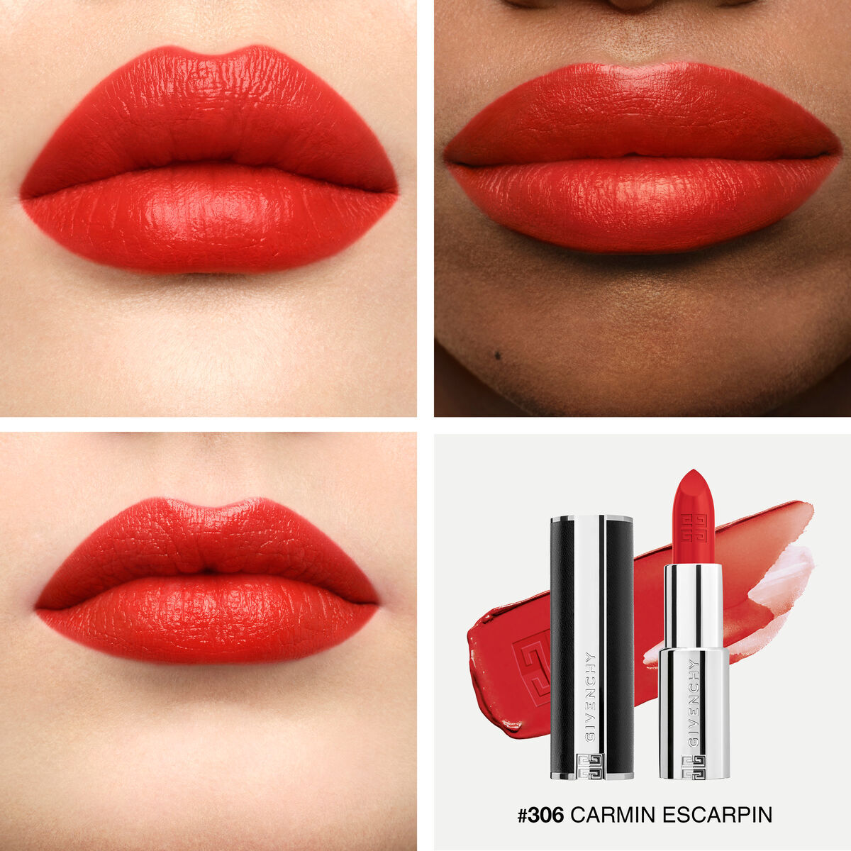 Givenchy Trio Le Rouge Interdit Intense Silk + Pouch Set  3.4g x 3