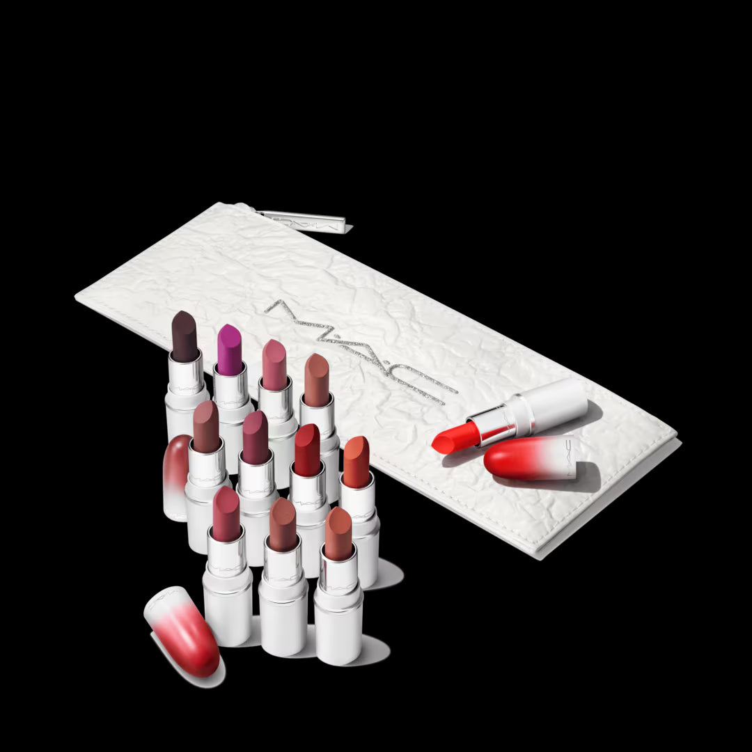 MAC Lips By The Dozen Mini Powder Kiss Lipstick x 12 Set