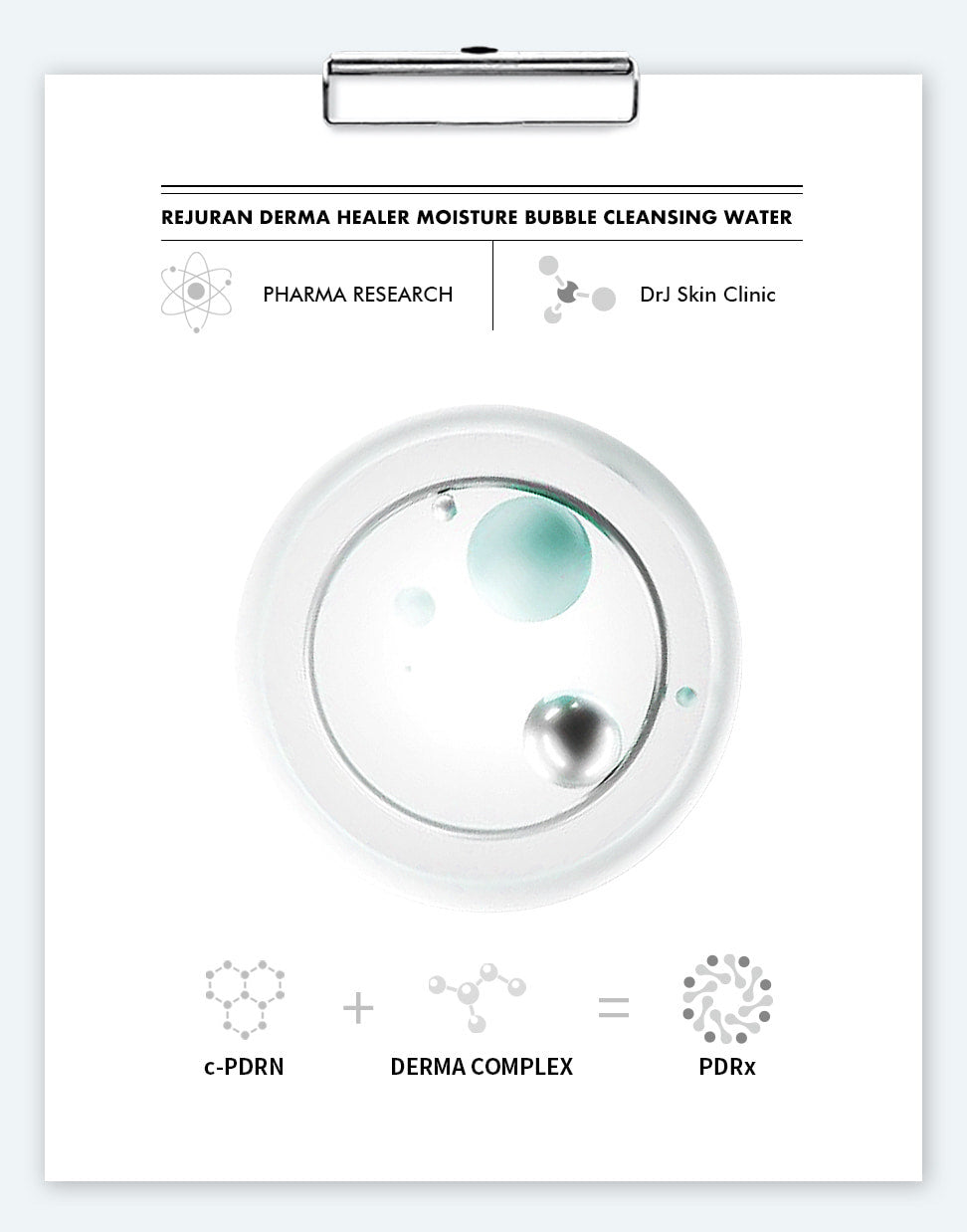 REJURAN C-PDRN Healer Moisture Bubble Cleansing Water 150ml