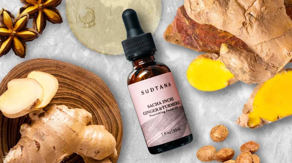 SUDTANA Sacha Inchi Ginger & Turmeric Nourishing Facial Oil 30ml